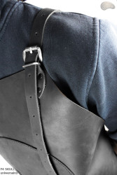 Leather protective apron/butcher's apron/welder's apron/cook's apron/barbecue apron/locksmith's apron F4 SKULL