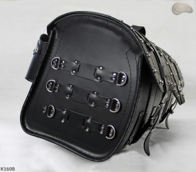K160 motorcycle roll bag with lock and drink holders