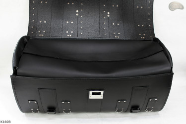 K160 motorcycle roll bag with lock and drink holders