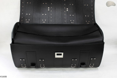 K160 motorcycle roll bag with lock and drink holders