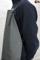 Tablier de protection en cuir F3 GREY/boucher/soudure/chef/barbecue/serrurier