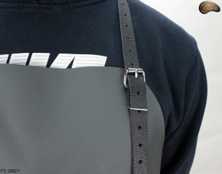 Tablier de protection en cuir F3 GREY/boucher/soudure/chef/barbecue/serrurier