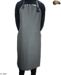 Tablier de protection en cuir F2 GREY/boucher/soudure/chef/barbecue/serrurier