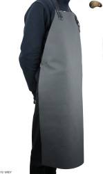 Tablier de protection en cuir F2 GREY/boucher/soudure/chef/barbecue/serrurier