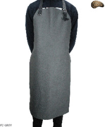 Tablier de protection en cuir F2 GREY/boucher/soudure/chef/barbecue/serrurier