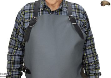Tablier de protection en cuir F4 GREY/boucher/soudure/chef/barbecue/serrurier