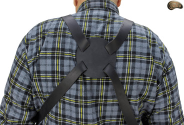 Tablier de protection en cuir F4 GREY/boucher/soudure/chef/barbecue/serrurier