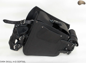 Bőr táska S494 SKULL H-D SOFTAIL