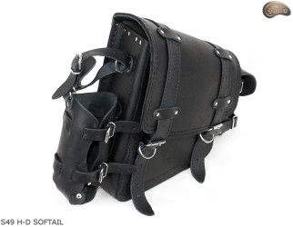 LEATHER SADDLEBAG S49 H-D SOFTAIL