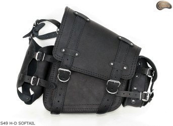 LEATHER SADDLEBAG S49 H-D SOFTAIL