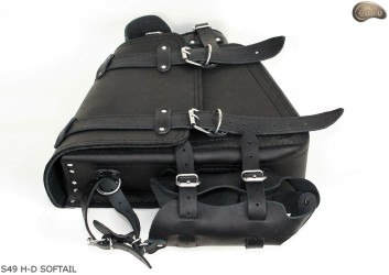 LEATHER SADDLEBAG S49 H-D SOFTAIL