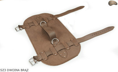 Szelki SZ3 dwoina brązowa / pasek na koc, karimatę, śpiwór, kurtkę, na rower/motocykl