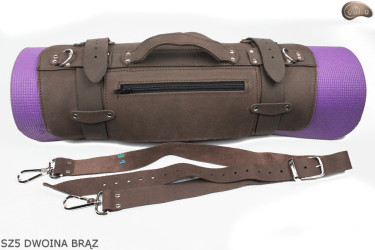 Szelki SZ5 dwoina brązowa / pasek na koc, karimatę, śpiwór, kurtkę, na rower/motocykl
