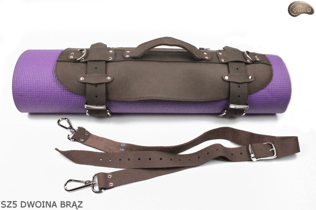 Szelki SZ5 dwoina brązowa / pasek na koc, karimatę, śpiwór, kurtkę, na rower/motocykl