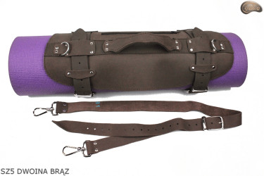 Szelki SZ5 dwoina brązowa / pasek na koc, karimatę, śpiwór, kurtkę, na rower/motocykl