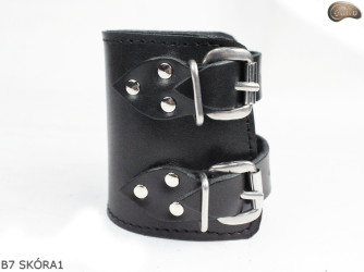 Bracelet en cuir B7 goth rock metal punk