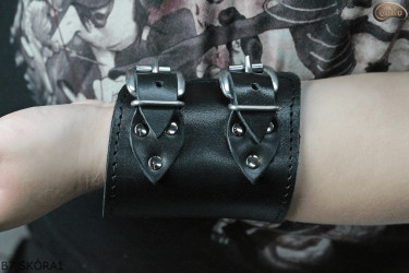 Bracelet en cuir B7 goth rock metal punk