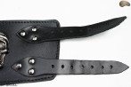 Bracelet en cuir B7 skull goth rock metal punk
