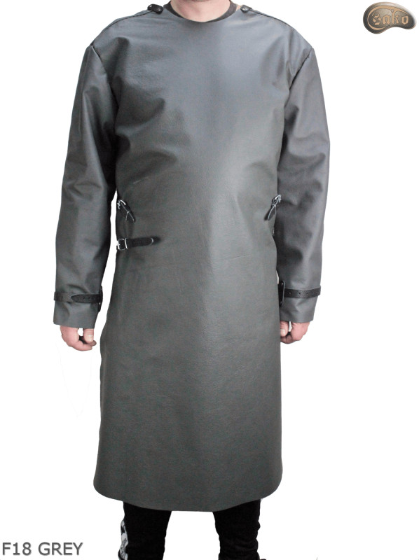 copy of Tablier de protection avant en cuir F18 GREY avec manches / boucher / soudeur / cuisinier / barbecue / serrurier