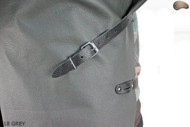 copy of Leather apron F18 GREY protective front with sleeves / butcher / welding / cook / barbecue / locksmith