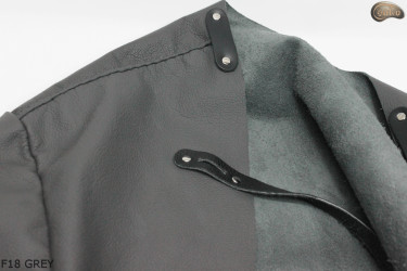 copy of Bőr kötényvédő F18 GREY előlap ujjal / hentes / hegesztő / szakács / grillező / lakatos