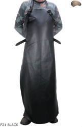 Skórzany fartuch ochronny F21 BLACK/ rzeźniczy/spawalniczy/ kucharski/ grillowy/ ślusarski