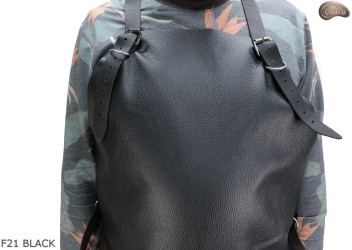 Skórzany fartuch ochronny F21 BLACK/ rzeźniczy/spawalniczy/ kucharski/ grillowy/ ślusarski