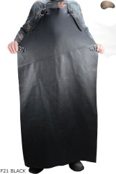 Skórzany fartuch ochronny F21 BLACK/ rzeźniczy/spawalniczy/ kucharski/ grillowy/ ślusarski