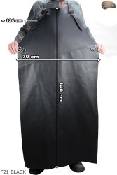 Skórzany fartuch ochronny F21 BLACK/ rzeźniczy/spawalniczy/ kucharski/ grillowy/ ślusarski