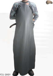 Skórzany fartuch ochronny F21 GREY/ rzeźniczy/spawalniczy/ kucharski/ grillowy/ ślusarski