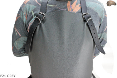 Bőr védőkötény F21 GREY/hentes/hegesztő/szakács/barbecue/lakatos