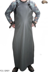 Bőr védőkötény F21 GREY/hentes/hegesztő/szakács/barbecue/lakatos