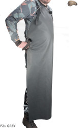 Bőr védőkötény F21 GREY/hentes/hegesztő/szakács/barbecue/lakatos