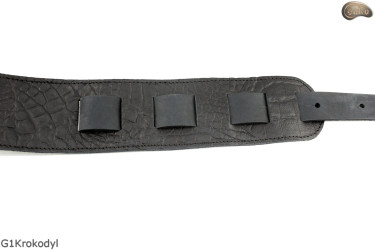 Pas do gitary elektrycznej/ basowej G1 Krokodyl skóra naturalna