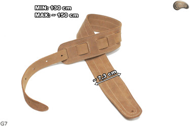 Pas do gitary elektrycznej/ basowej G7 skóra naturalna