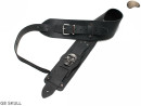 G8 SKULL electric/bass guitar strap, genuine leather