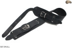 G8 SKULL electric/bass guitar strap, genuine leather
