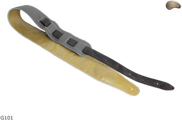 G101 electric/bass guitar strap, genuine leather, reversible