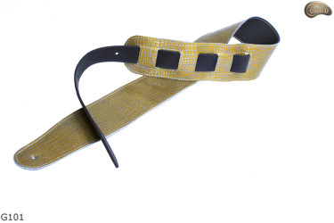 G101 electric/bass guitar strap, genuine leather, reversible