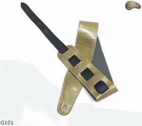 G101 electric/bass guitar strap, genuine leather, reversible