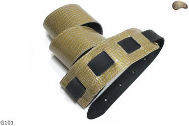 G101 electric/bass guitar strap, genuine leather, reversible