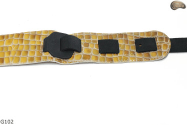 G102 electric/bass guitar strap, genuine leather, reversible