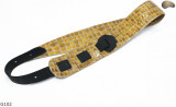G102 electric/bass guitar strap, genuine leather, reversible
