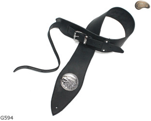 G594 EAGLE electric/bass guitar strap, genuine leather