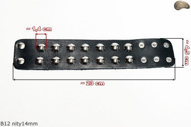 Bransoletka B12 goth rock metal punk