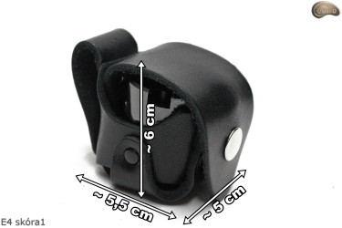 Etui kabura pokrowiec E4 BLACK GLOSSY na bęben/ magazynek rewolweru 1873 Colt Peacemaker kal.44