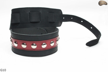 Pas do gitary elektrycznej/ basowej G10 skóra naturalna, dwustronny