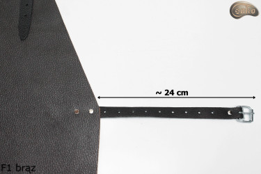 Skórzany fartuch ochronny F1 BRĄZ/ rzeźniczy/spawalniczy/ kucharski/ grillowy/ ślusarski