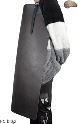 Skórzany fartuch ochronny F1 BRĄZ/ rzeźniczy/spawalniczy/ kucharski/ grillowy/ ślusarski