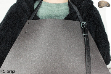 Skórzany fartuch ochronny F1 BRĄZ/ rzeźniczy/spawalniczy/ kucharski/ grillowy/ ślusarski